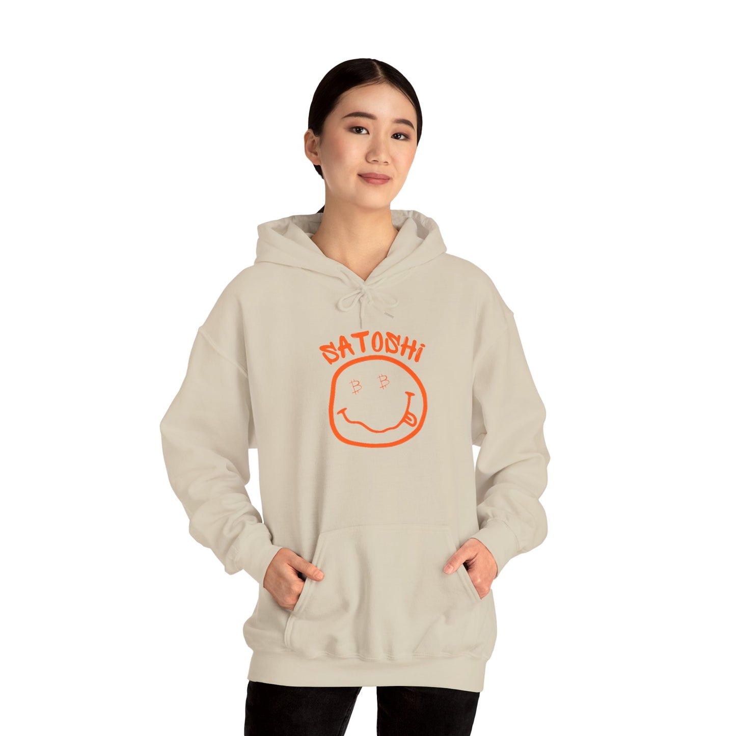 Bitcoin Eyed Satoshi Smiley Hoodie