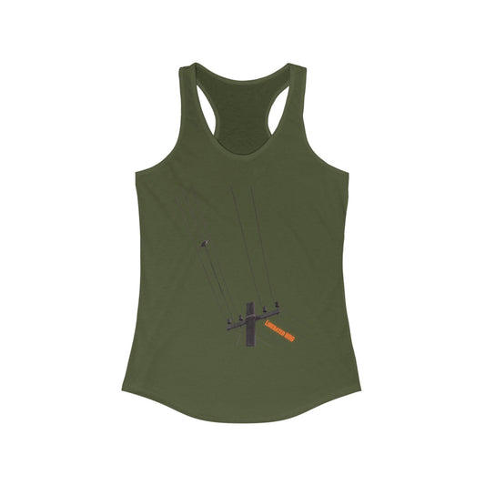 Bird On A Wire Liberated NRG Women's Racerback Tank