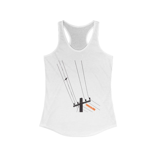 Bird On A Wire Liberated NRG Women's Racerback Tank