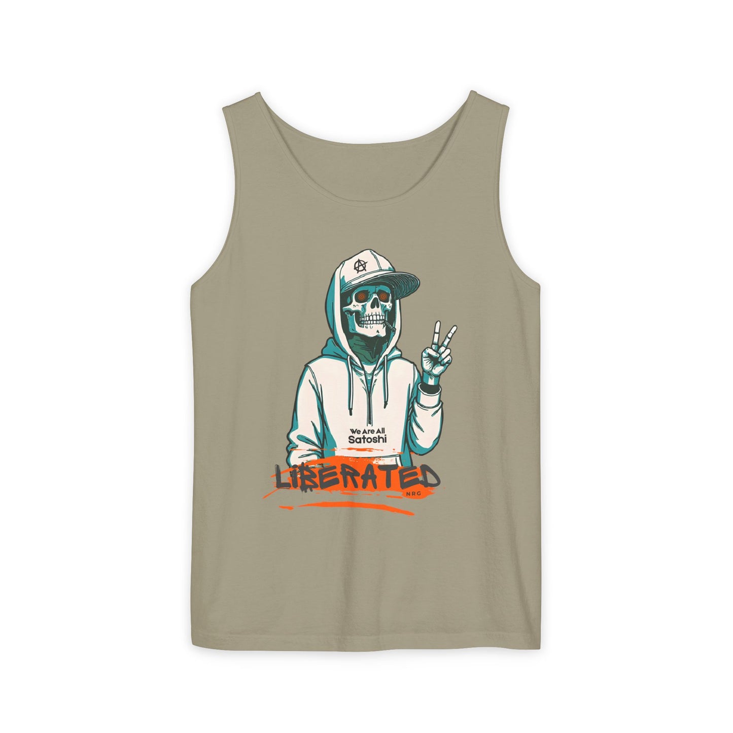 We Are All Satoshi Liberated NRG Skeleton Tank Top