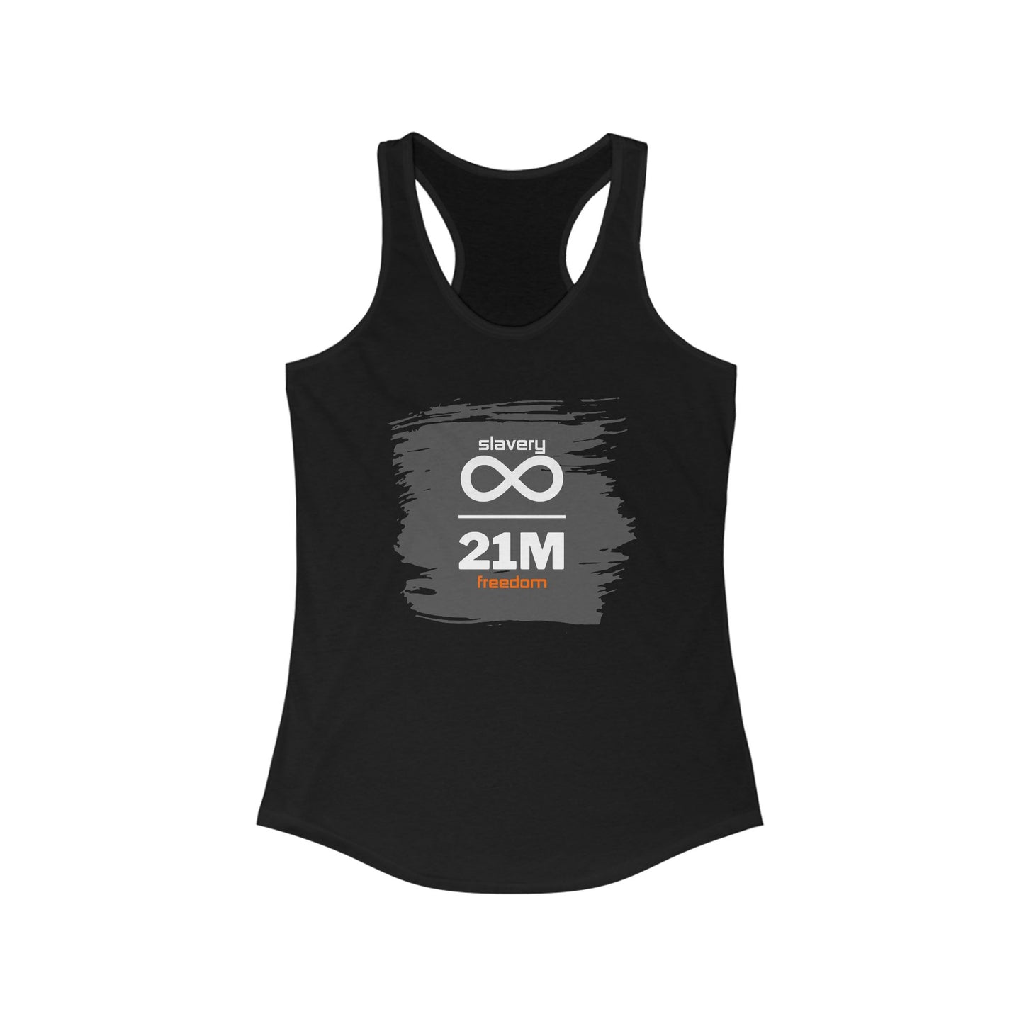Slavery Infinity 21M Freedom Women's Racerback Tank