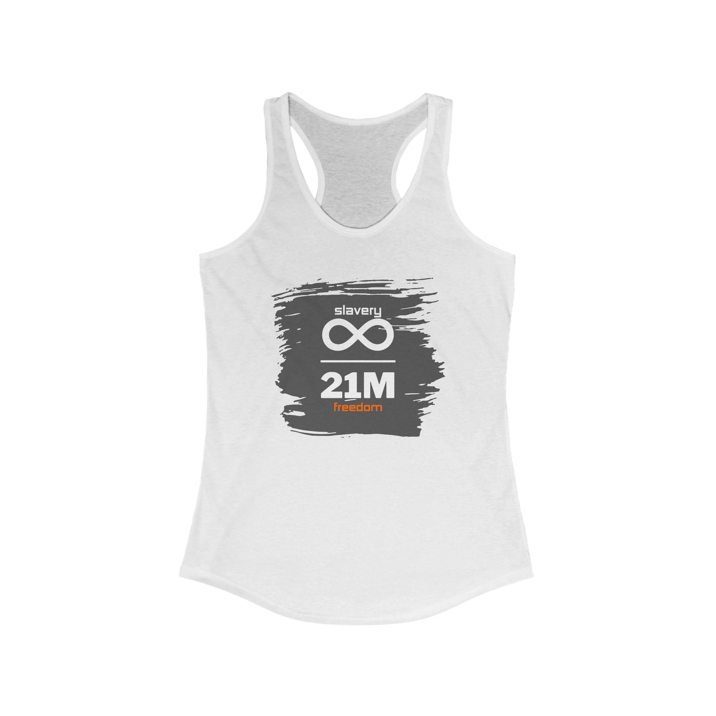 Slavery Infinity 21M Freedom Women's Racerback Tank
