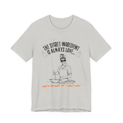 Love-Inspired Cooking Tee, Funny Shirt, Gift for Foodies, Unisex T-Shirt, Perfect for Occasions, Casual Wear