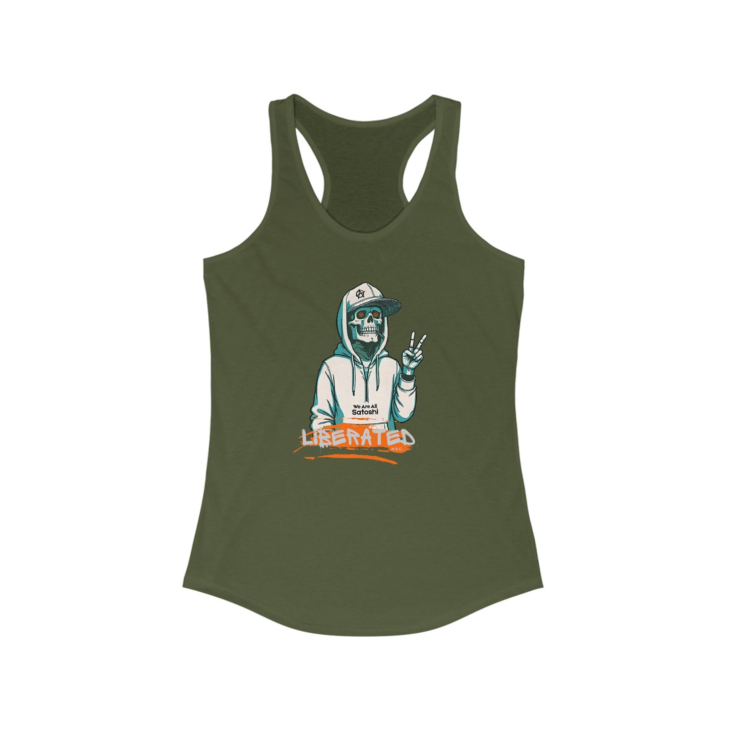 We Are All Satoshi Liberated NRG Women's Racerback Tank