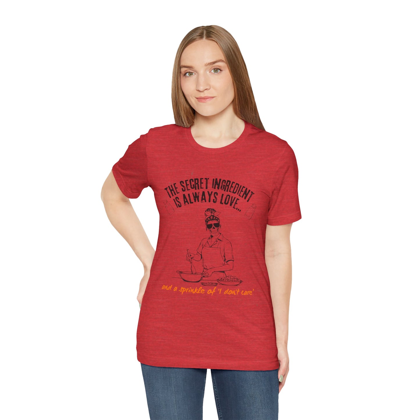 Love-Inspired Cooking Tee, Funny Shirt, Gift for Foodies, Unisex T-Shirt, Perfect for Occasions, Casual Wear