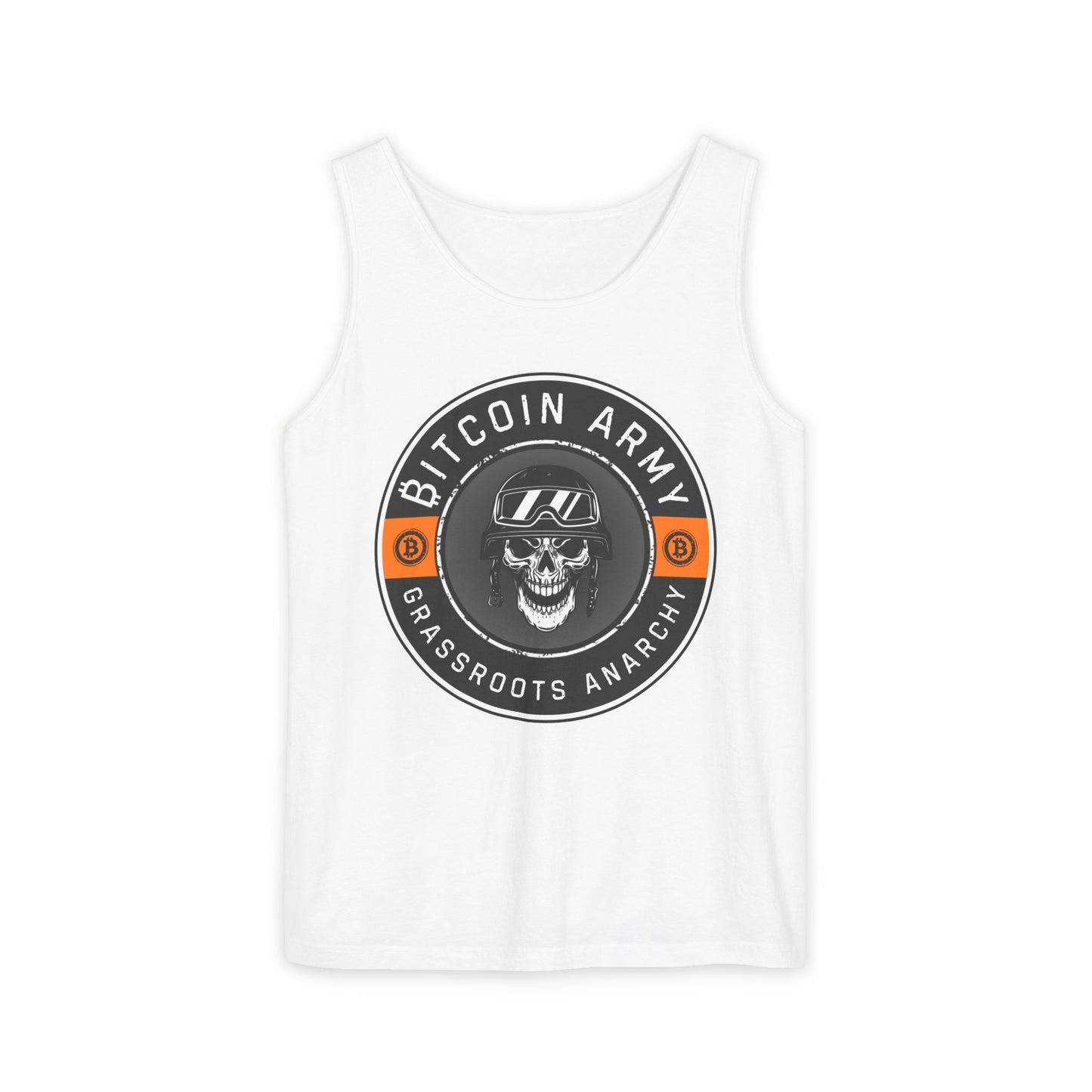 Bitcoin Army Grassroots Anarchy Tank Top