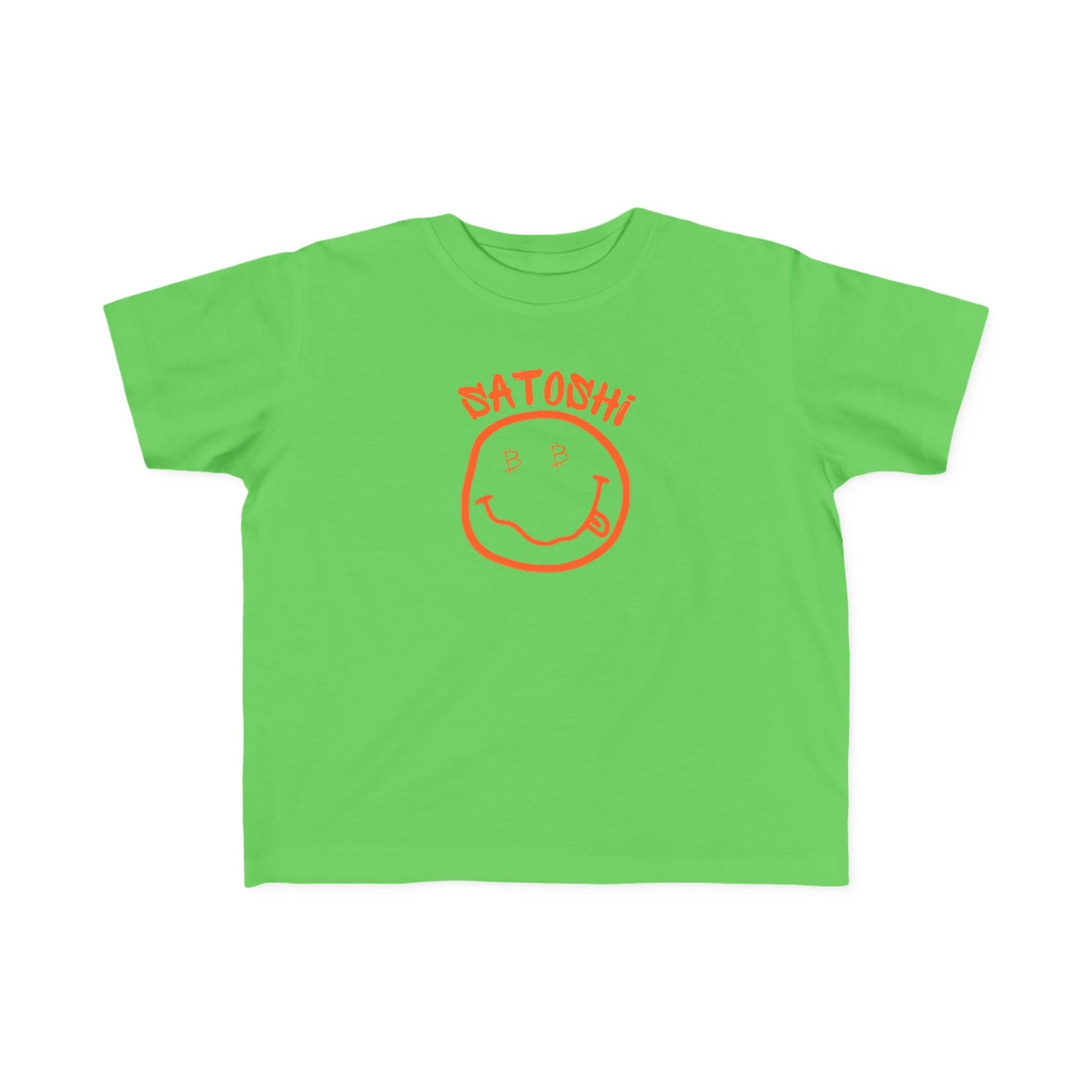 Bitcoin Eyed Satoshi Smiley Toddler T-Shirt
