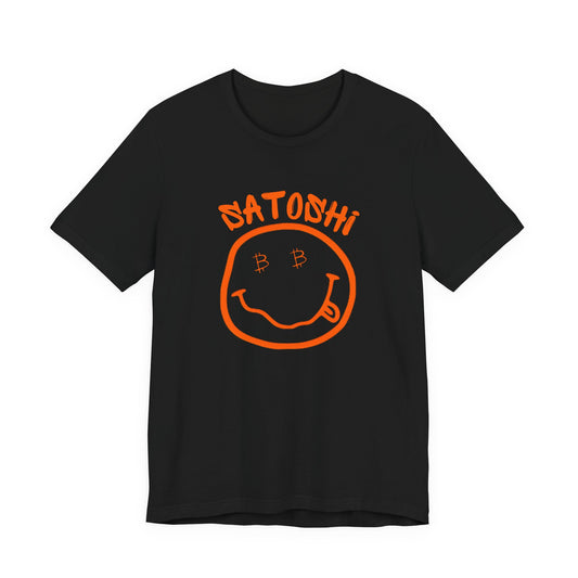 Bitcoin Eyed Satoshi Smiley T-Shirt