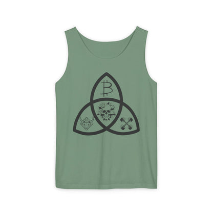 Beef Barbells & Bitcoin Trifecta Trendy Unisex Tank Top