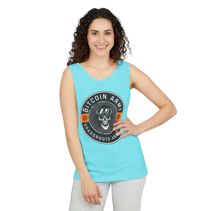 Bitcoin Army Grassroots Anarchy Tank Top