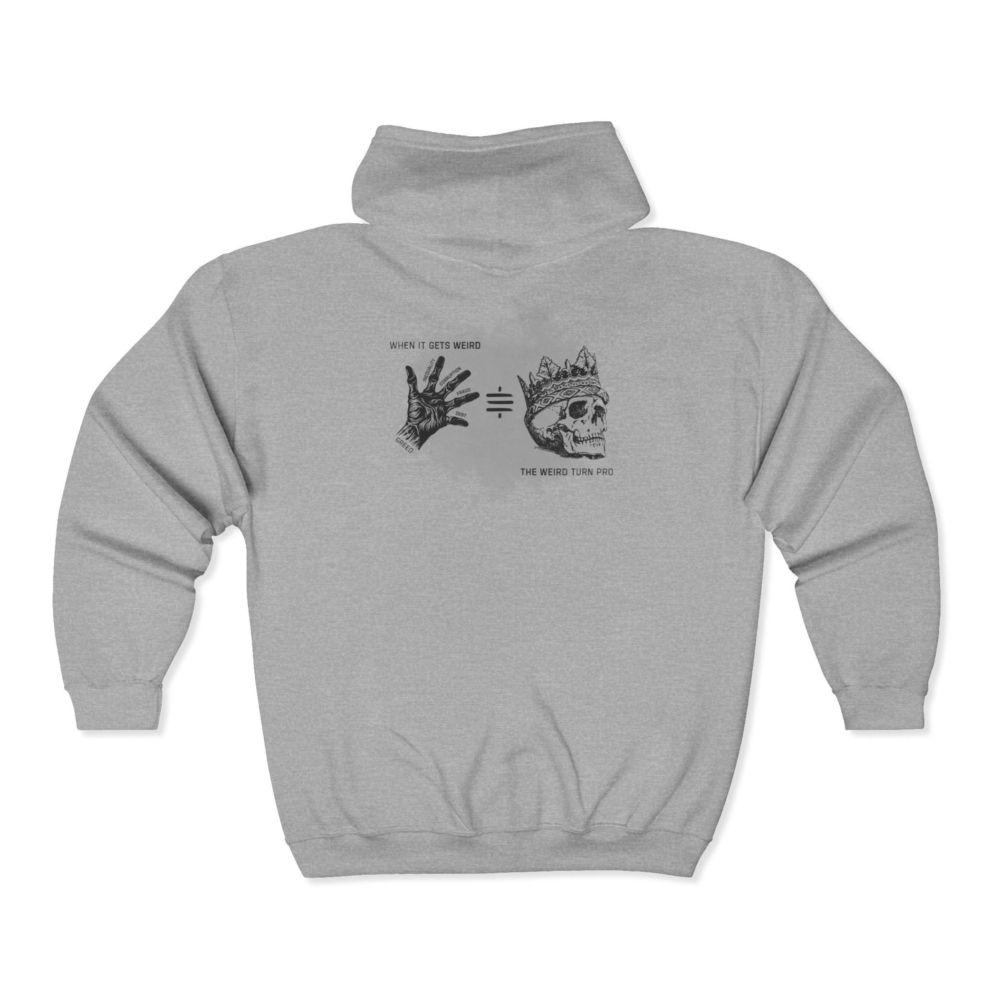 SATS Symbol When It Gets Weird The Weird Turn Pro Zip Up Hoodie