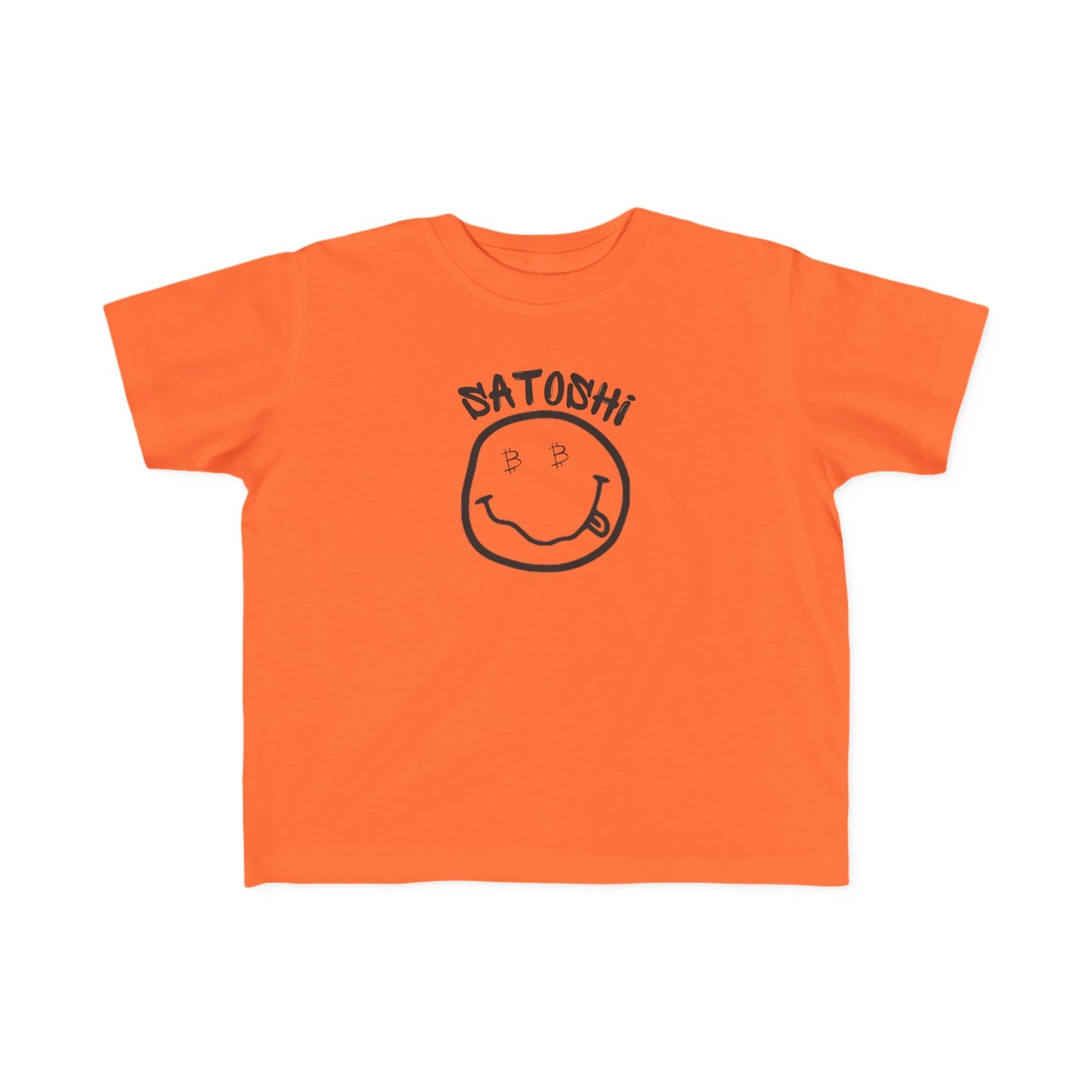 Bitcoin Eyed Satoshi Smiley Toddler T-Shirt
