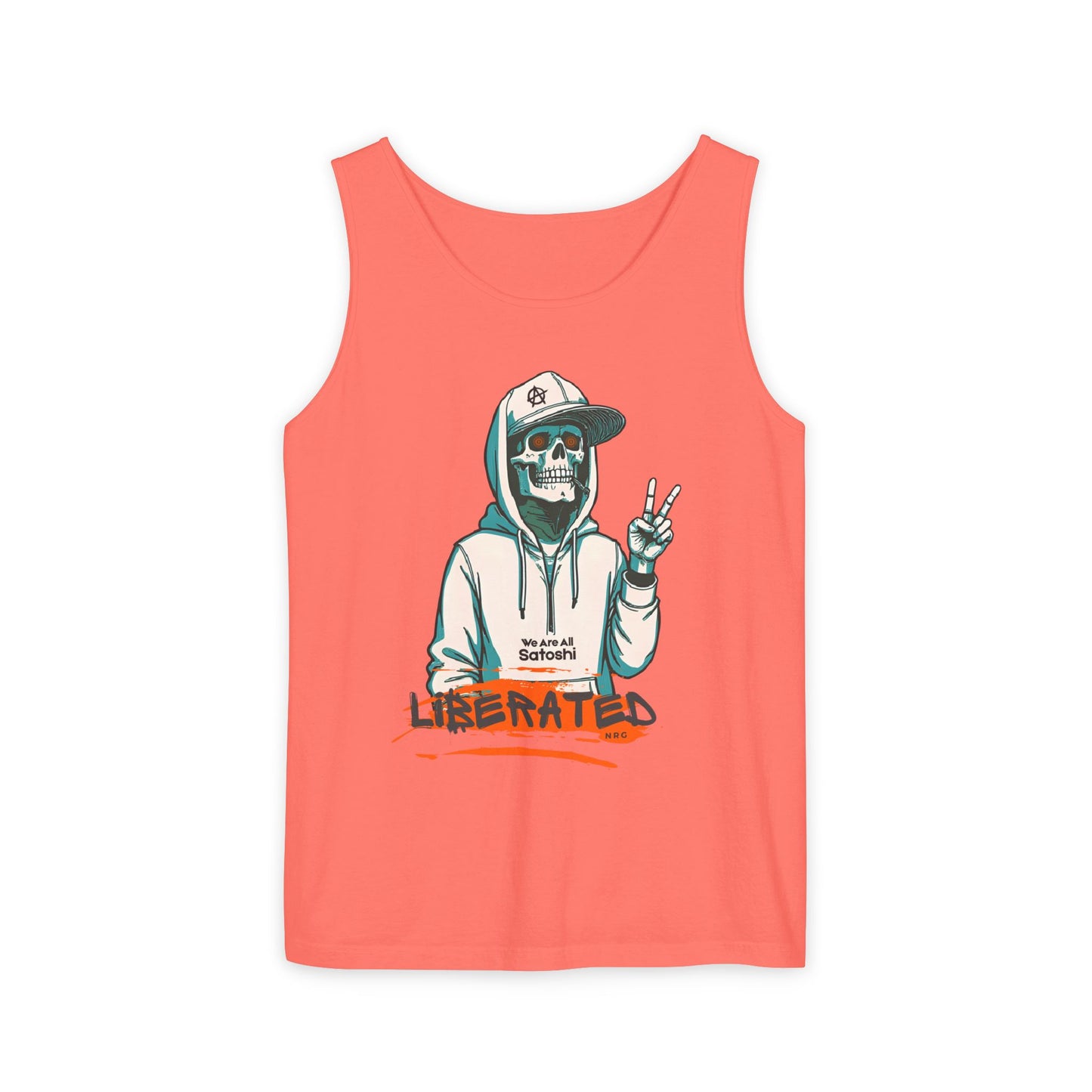 We Are All Satoshi Liberated NRG Skeleton Tank Top