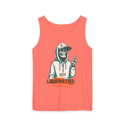We Are All Satoshi Liberated NRG Skeleton Tank Top