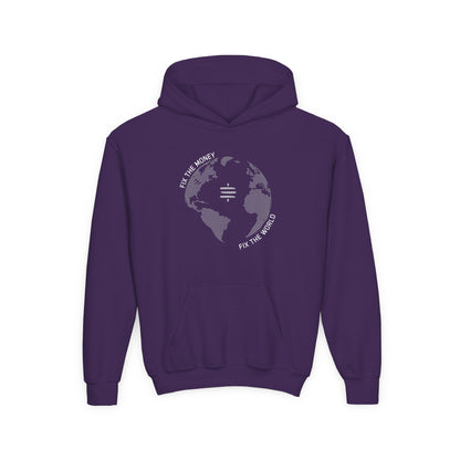Fix The Money Fix The World Youth Hoodie