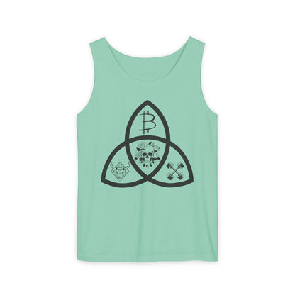 Beef Barbells & Bitcoin Trifecta Trendy Unisex Tank Top