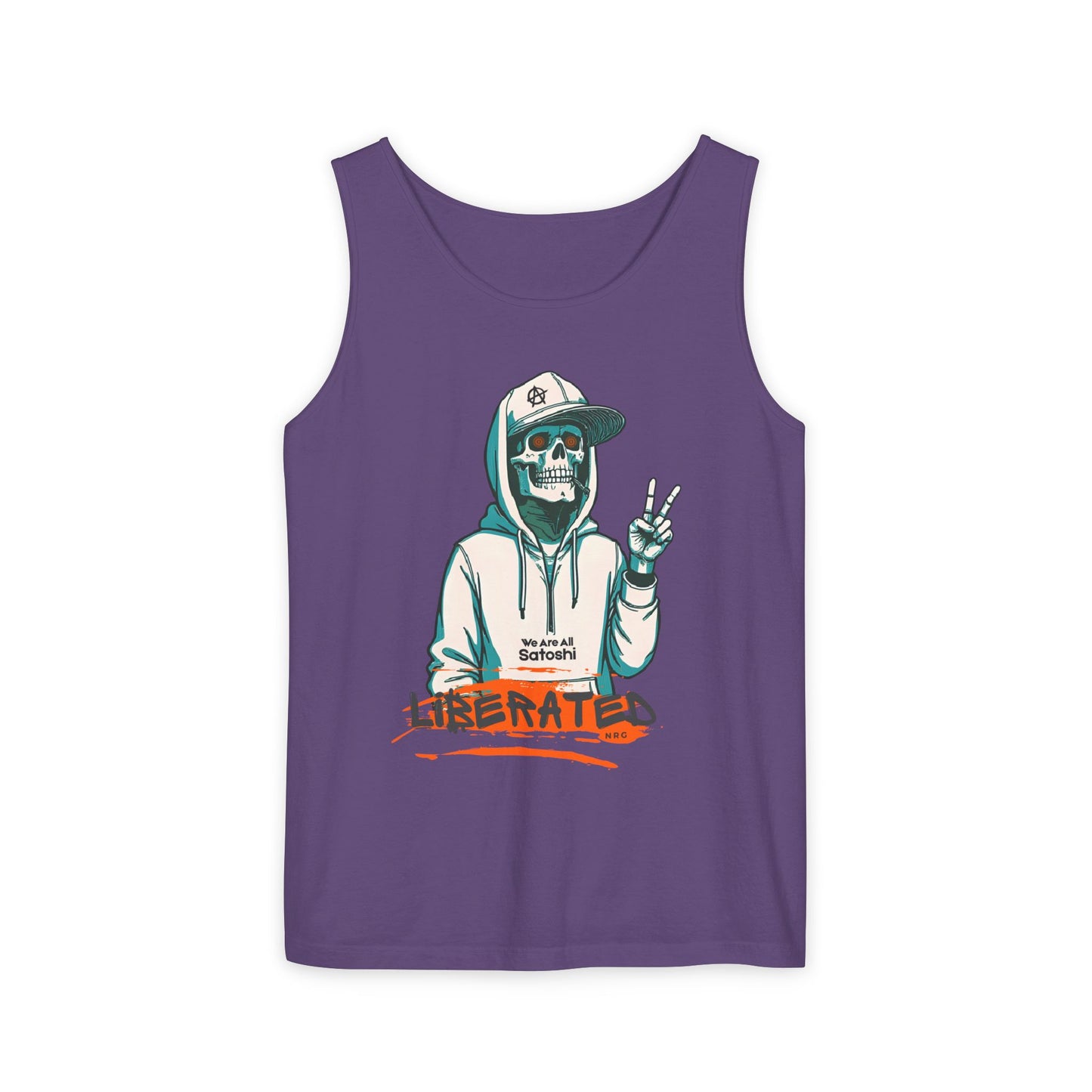 We Are All Satoshi Liberated NRG Skeleton Tank Top