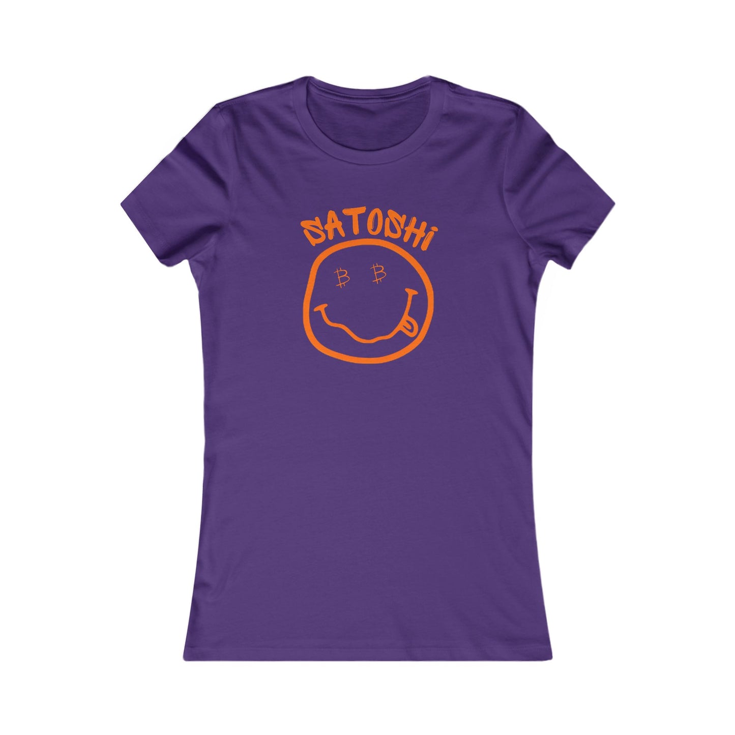 Bitcoin Eyed Satoshi Smiley Women's T-Shirt