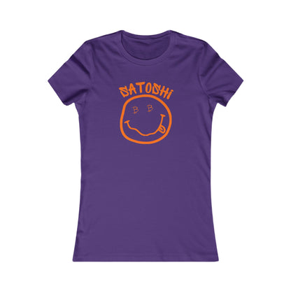 Bitcoin Eyed Satoshi Smiley Women's T-Shirt