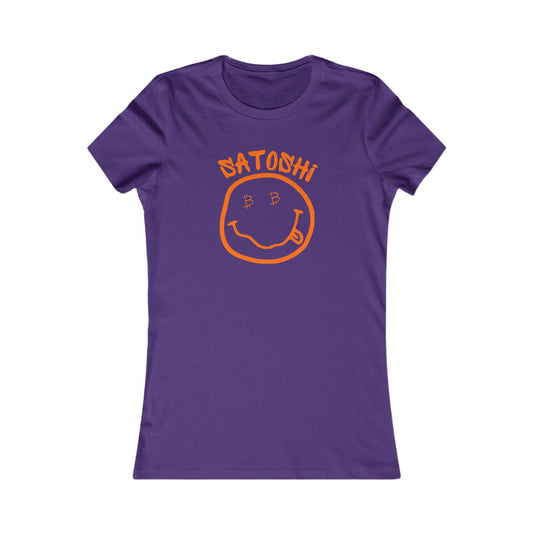 Bitcoin Eyed Satoshi Smiley Women's T-Shirt