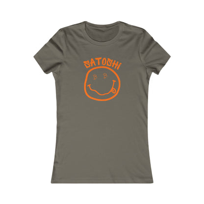Bitcoin Eyed Satoshi Smiley Women's T-Shirt