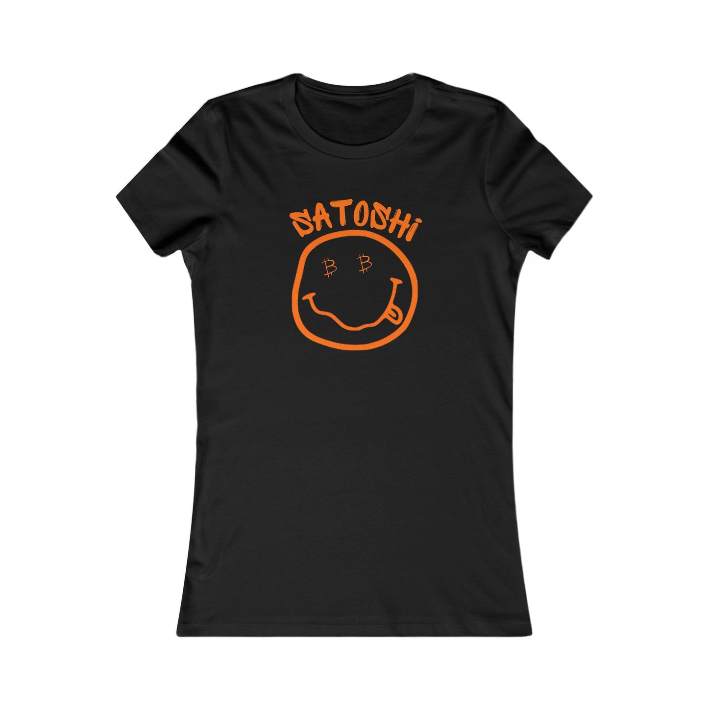 Bitcoin Eyed Satoshi Smiley Women's T-Shirt