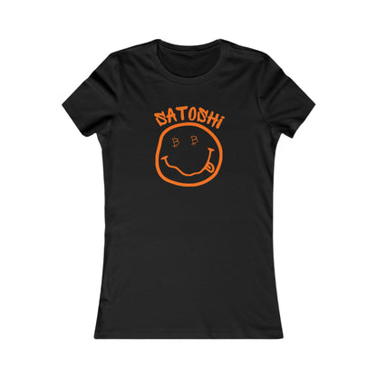 Bitcoin Eyed Satoshi Smiley Women's T-Shirt