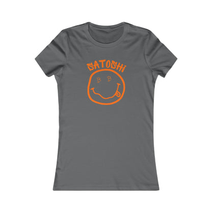 Bitcoin Eyed Satoshi Smiley Women's T-Shirt