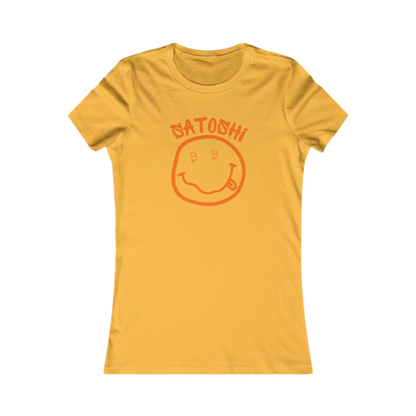 Bitcoin Eyed Satoshi Smiley Women's T-Shirt