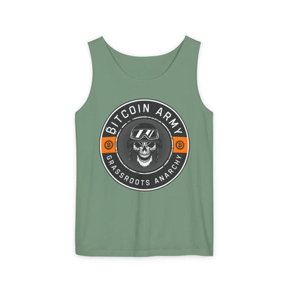 Bitcoin Army Grassroots Anarchy Tank Top