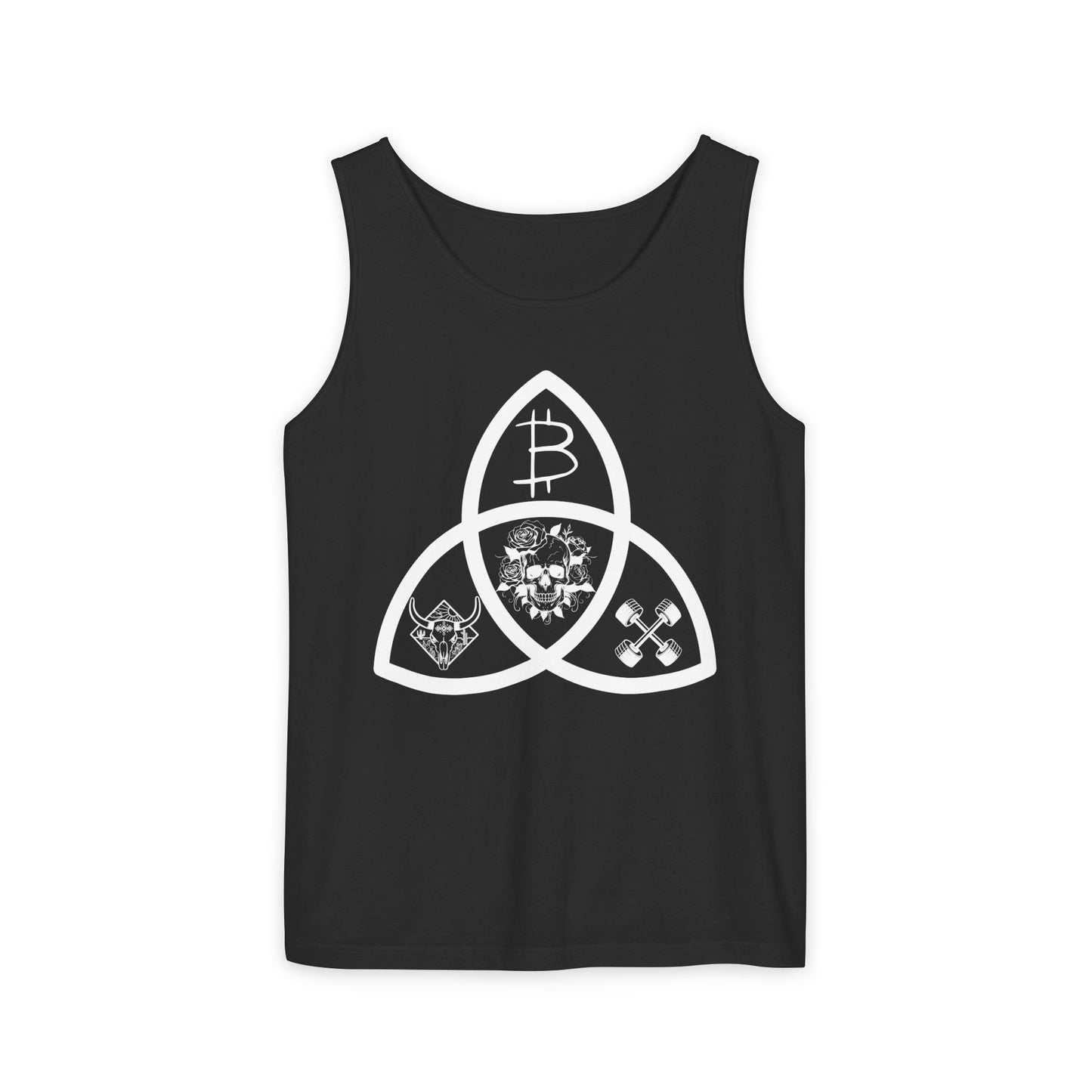 Beef Barbells & Bitcoin Trifecta Trendy Unisex Tank Top