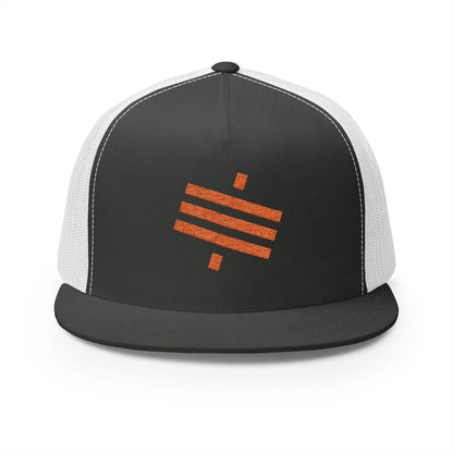 SATS Symbol Unisex Flat Brim Trucker Hat