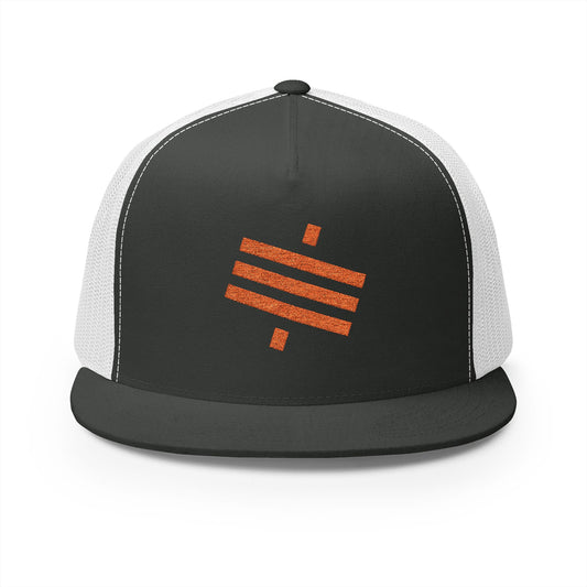 SATS Symbol Unisex Flat Brim Trucker Hat