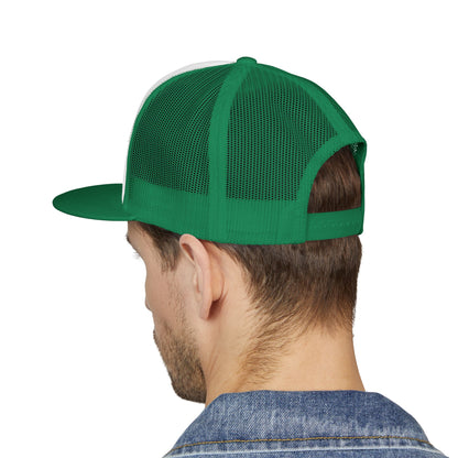 SATS Symbol Unisex Flat Brim Trucker Hat