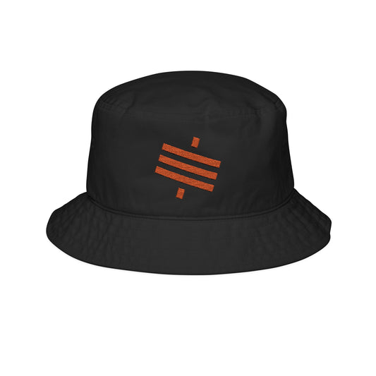 SATS Symbol Embroidered Bucket Hat Orange