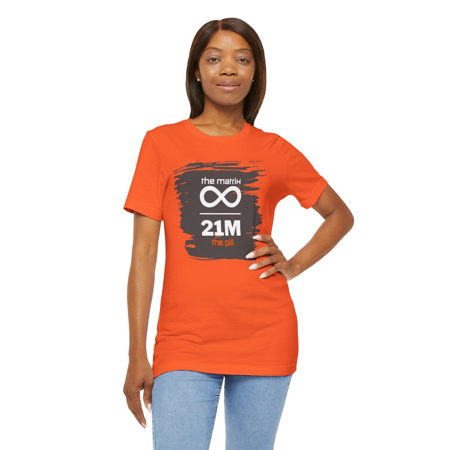 Fiat Matrix Bitcoin Orange Pill T-Shirt