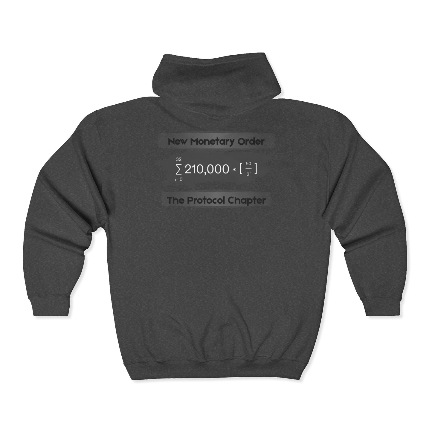 SATS Symbol New Monetary Order The Protocol Chapter Zip Up Hoodie