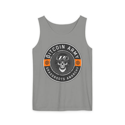 Bitcoin Army Grassroots Anarchy Tank Top