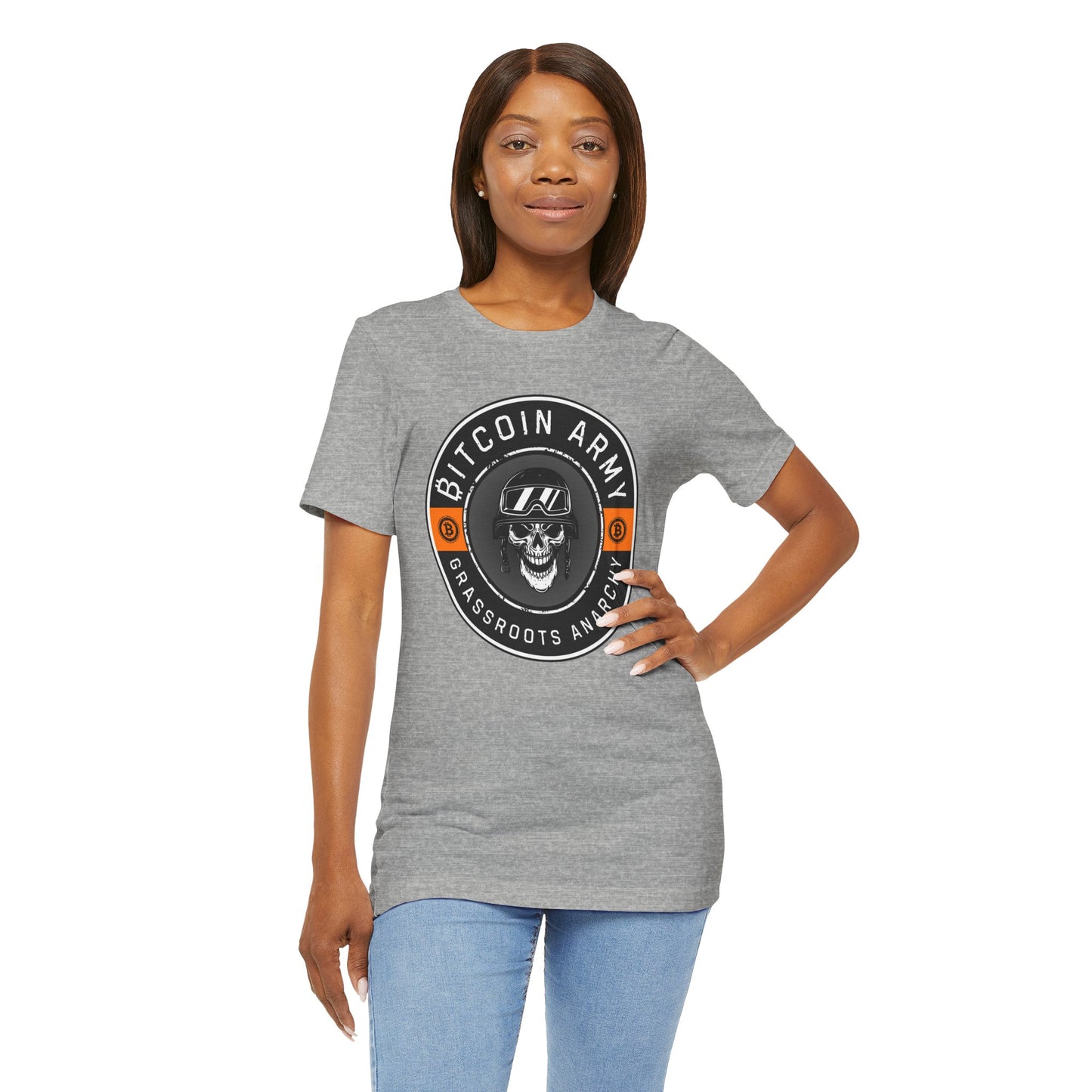 Bitcoin Army Grassroots Anarchy T-Shirt