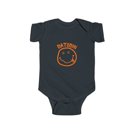 SATS Eyed Satoshi Smiley Infant Onesie