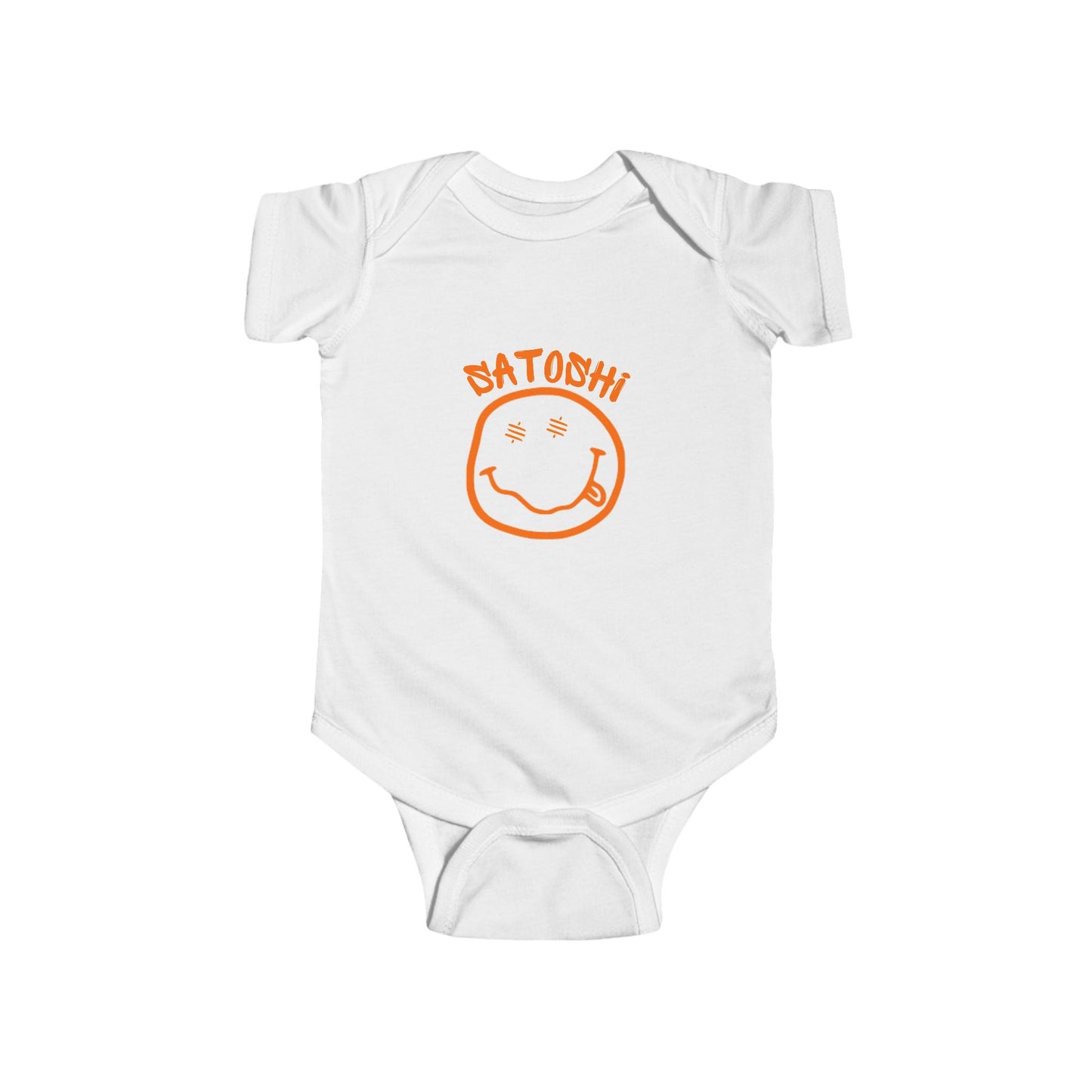 SATS Eyed Satoshi Smiley Infant Onesie