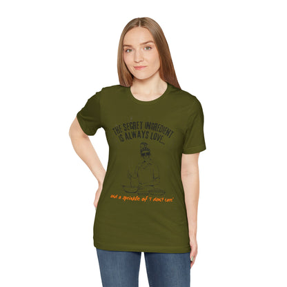 Love-Inspired Cooking Tee, Funny Shirt, Gift for Foodies, Unisex T-Shirt, Perfect for Occasions, Casual Wear