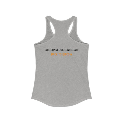 The Bitcoin Broadcast Women's Racerback Tank