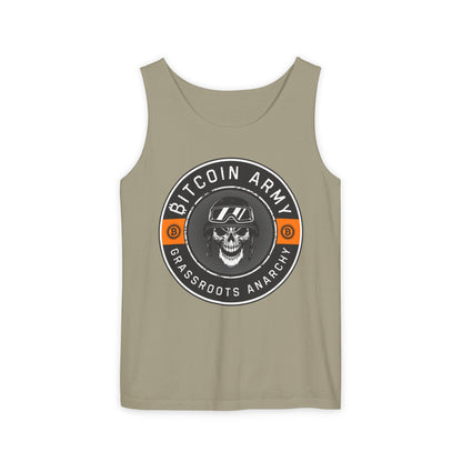 Bitcoin Army Grassroots Anarchy Tank Top