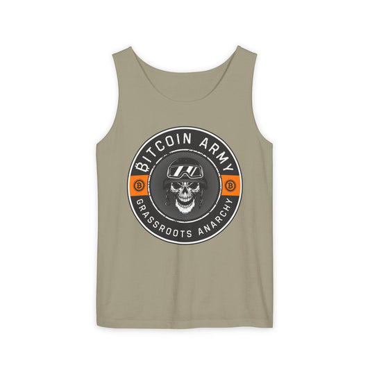 Bitcoin Army Grassroots Anarchy Tank Top