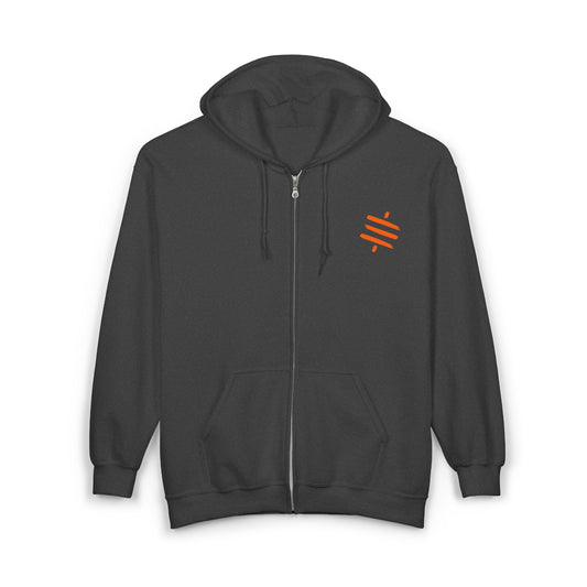 SATS Symbol Bitcoin Or Bombs Operation Roundabout Zip Up Hoodie