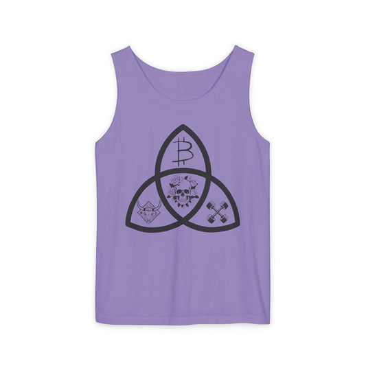 Beef Barbells & Bitcoin Trifecta Trendy Unisex Tank Top