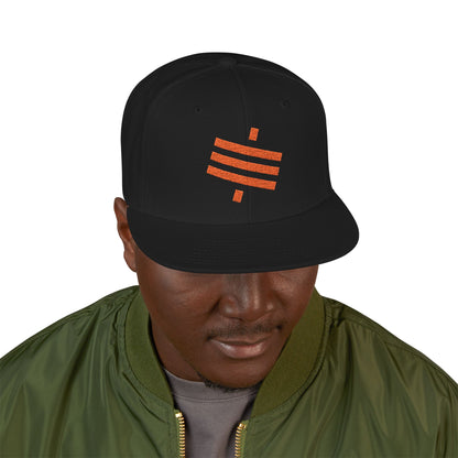 SATS Symbol Embroidered Snapback Hat