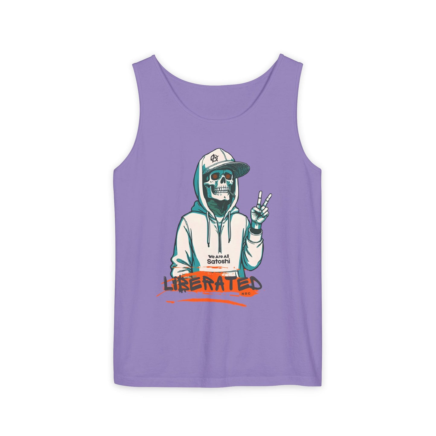 We Are All Satoshi Liberated NRG Skeleton Tank Top