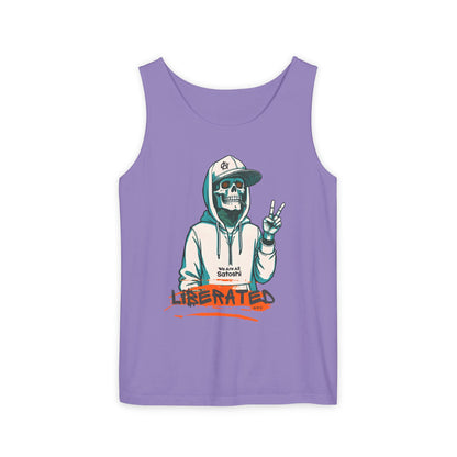 We Are All Satoshi Liberated NRG Skeleton Tank Top